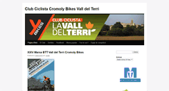 Desktop Screenshot of clubciclista.cromolybikes.com